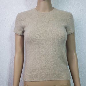Ralph Lauren Black Label 100% Cashmere Short Sleeve Sweater